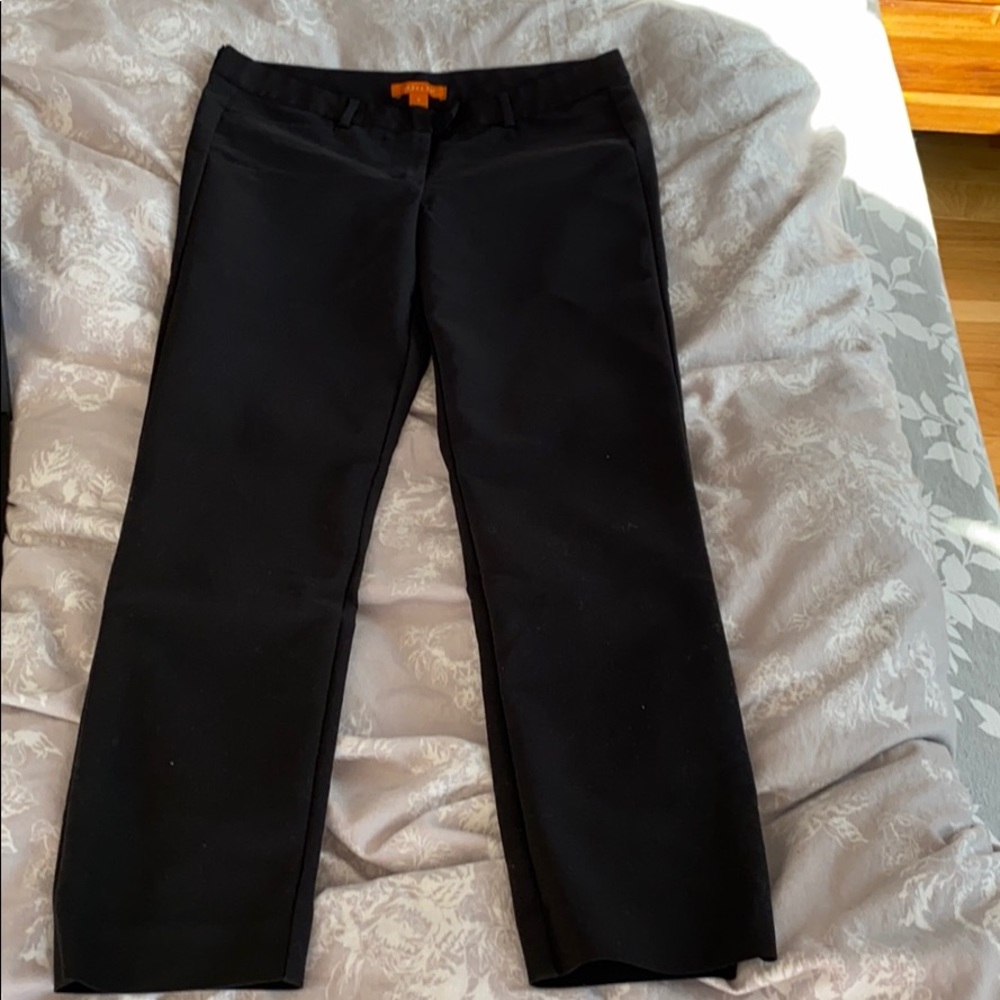 Joe Fresh Black Trousers, Size 6, Straight Leg